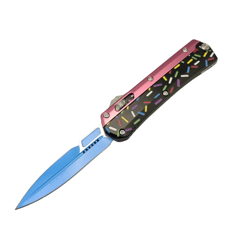微信图片_20250428153051.webp Sweet Warrior Snake OTF Messer – Pink & Schwarz – Bild 1