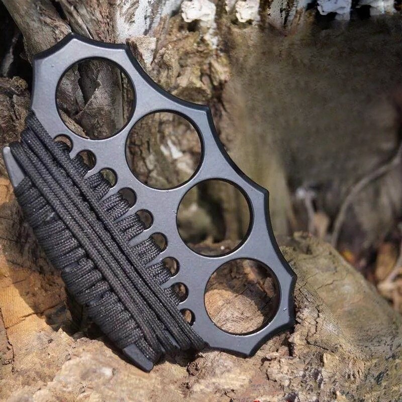 01-2.jpg Finger Tiger Four Finger Gloves Ring Ring Fist Buckle,schlagring – Bild 1