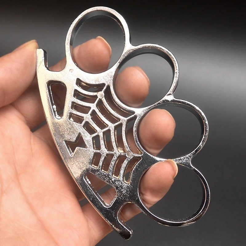 16233631659_1982864080.jpg Spider four finger brass knuckles,schlagring – Bild 1