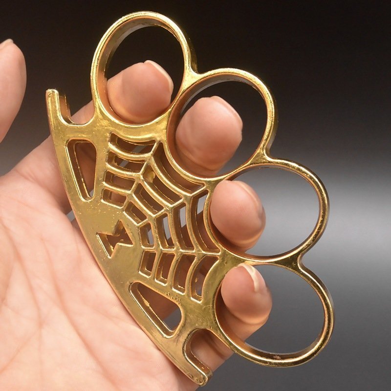 16299767783_1982864080.jpg Spider four finger brass knuckles,schlagring – Bild 1