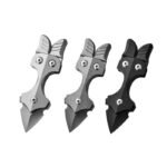 Multifunktionale Stoßmesserdolch aus Titanlegierung，faustmesser