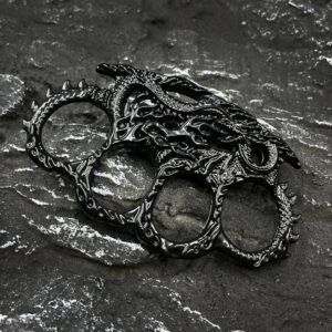 Large size self-defense brass knuckles thickened high hardness,schlagring – Bild 4