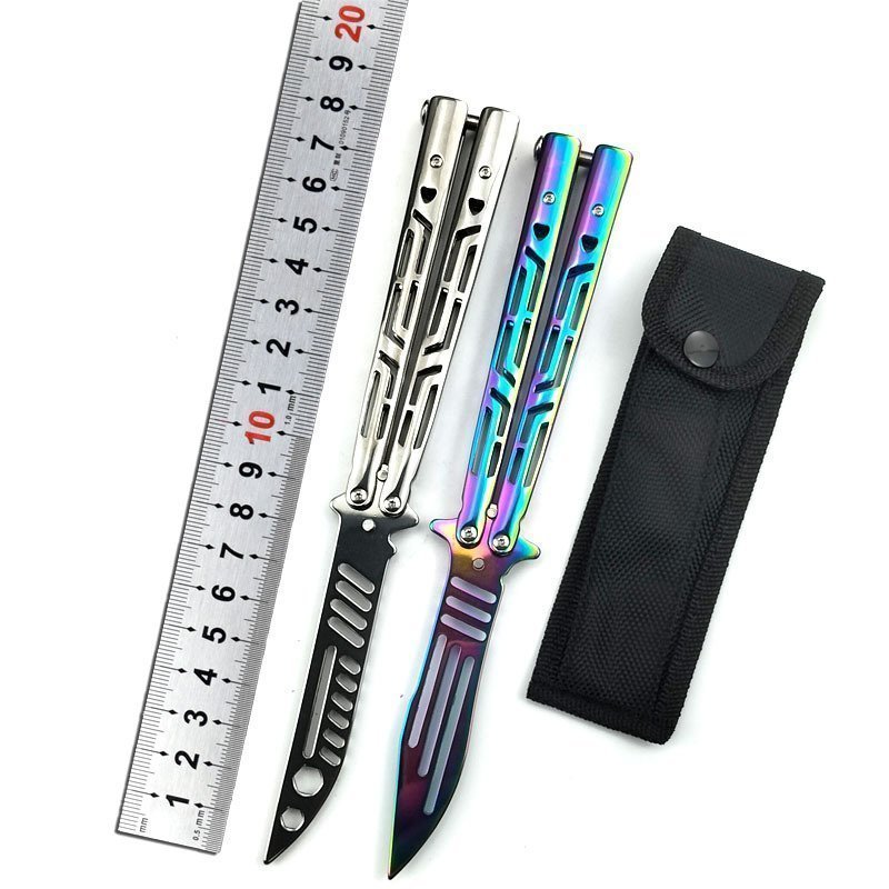 O1CN01kio37t24jAF9fBhNr_2218296487426-0-cib-1.jpg CSGO Butterfly bungsmesser ungeschrft tragbar faltbar,Butterfly trainer – Bild 1