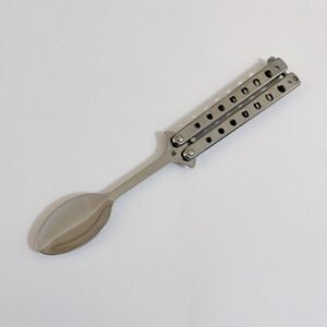 Balisong Lffel Butterfly Trainingsmesser bungsmesser Werfen Tragen Suppenlffel Gabel,Butterfly trainer – Bild 6