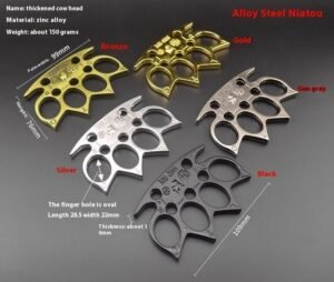 Four-finger boxing gloves knuckleduster uk self-defense tools,schlagring – Bild 2