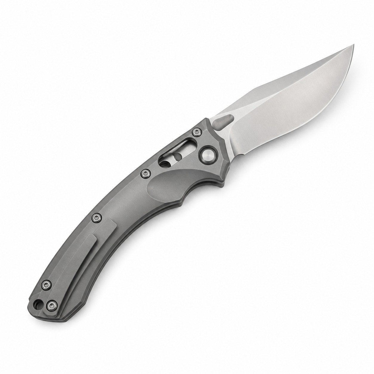 48757-main-white-clean Microtech Amphibious Klappmesser mit Griff aus Titanlegierung