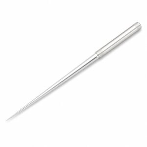 56 Dreieckiges silbernes Messer mit feststehender Klinge
