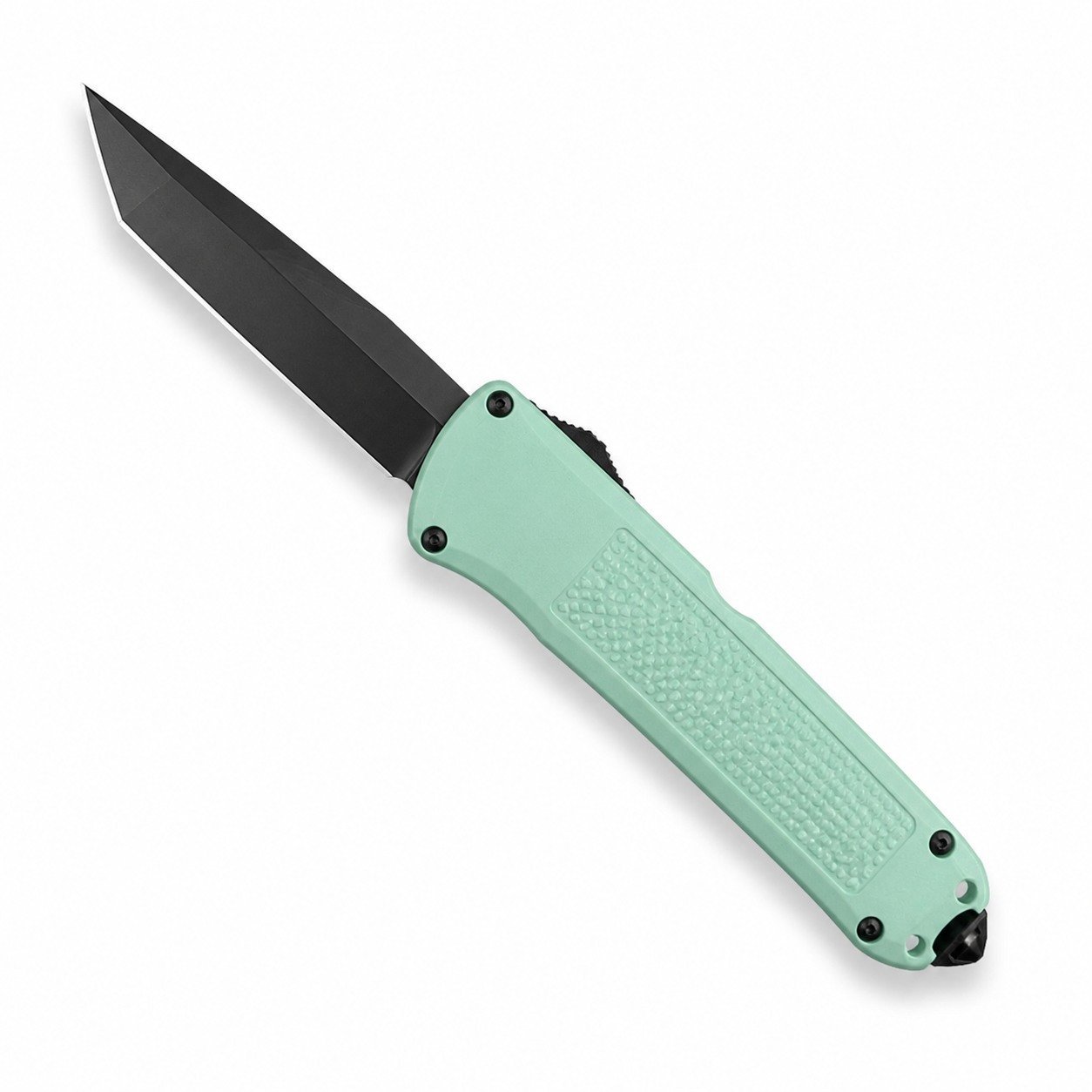 49629-main-white-clean Butterfly 5370 Green Handle Straight Jumping Tail Vertex Style OTF-Messer