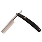 Präzisionsrasiermesser aus Stahl mit Holzgriff